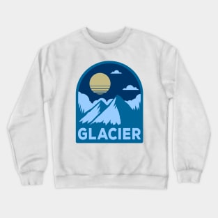 glacier national park retro Crewneck Sweatshirt